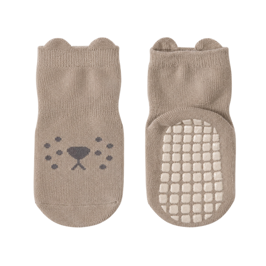 456 Unisex High Crew Cotton Grip Socks for Babies & Toddlers – Wide Non-Slip Sole | Demi-Season | Sizes 6–12M, 12–24M, 2–4Y