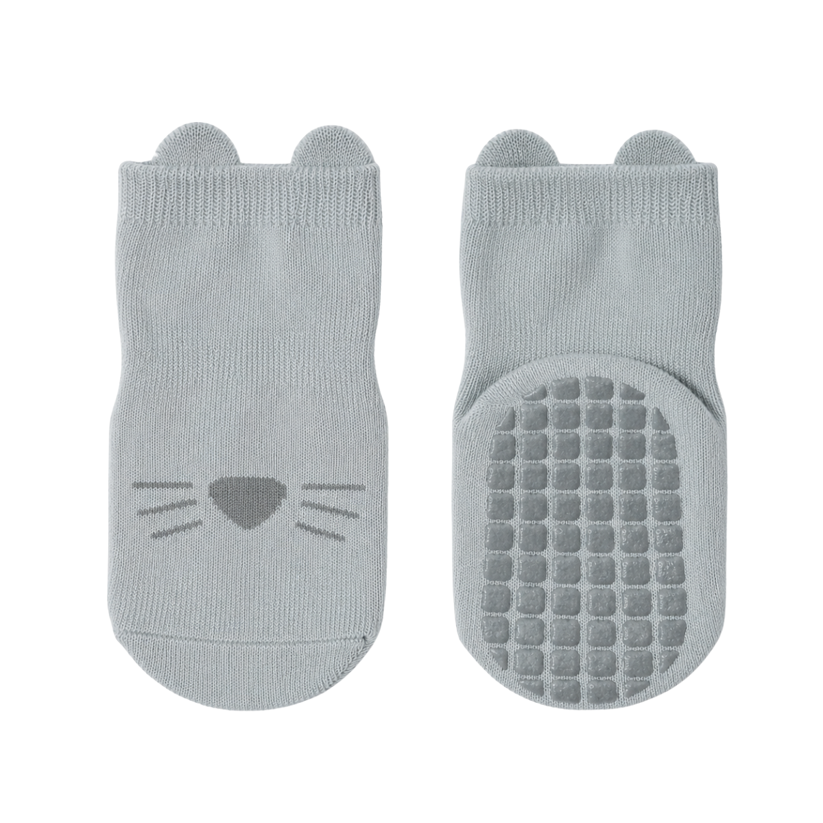 456 Unisex High Crew Cotton Grip Socks for Babies & Toddlers – Wide Non-Slip Sole | Demi-Season | Sizes 6–12M, 12–24M, 2–4Y