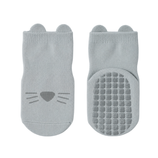 456 Unisex High Crew Cotton Grip Socks for Babies & Toddlers – Wide Non-Slip Sole | Demi-Season | Sizes 6–12M, 12–24M, 2–4Y