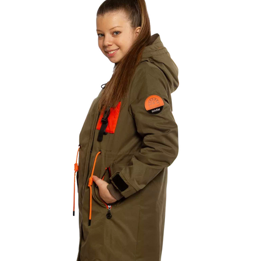 206  Unisex Mid-Season Parka with Belt | Ages 10–16 | Sizes 140–164 cm