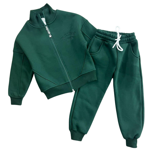 124 Unisex Kids’ Cotton Tracksuit with Fleece Lining | Fall–Winter | 100% Cotton| 4-12 Years (104-146 cm)