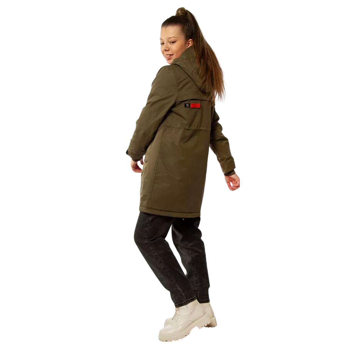 206  Unisex Mid-Season Parka with Belt | Ages 10–16 | Sizes 140–164 cm