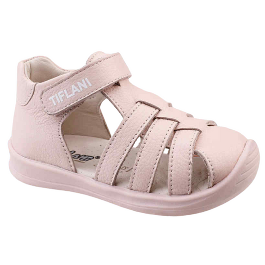 1532 Closed-Toe Anatomic First Walker Sandals for Baby Girls | Genuine Leather | Size 19–20 | Tiflani | Turkey