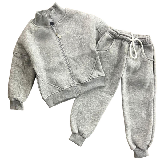 124 Unisex Kids’ Cotton Tracksuit with Fleece Lining | Fall–Winter | 100% Cotton| 4-12 Years (104-146 cm)