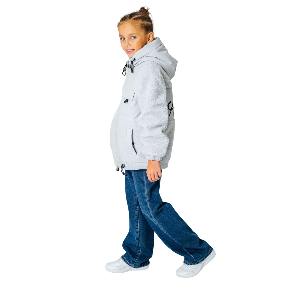 211 Girls’ Mid-Season Jacket with Zipper | Sizes 116–164