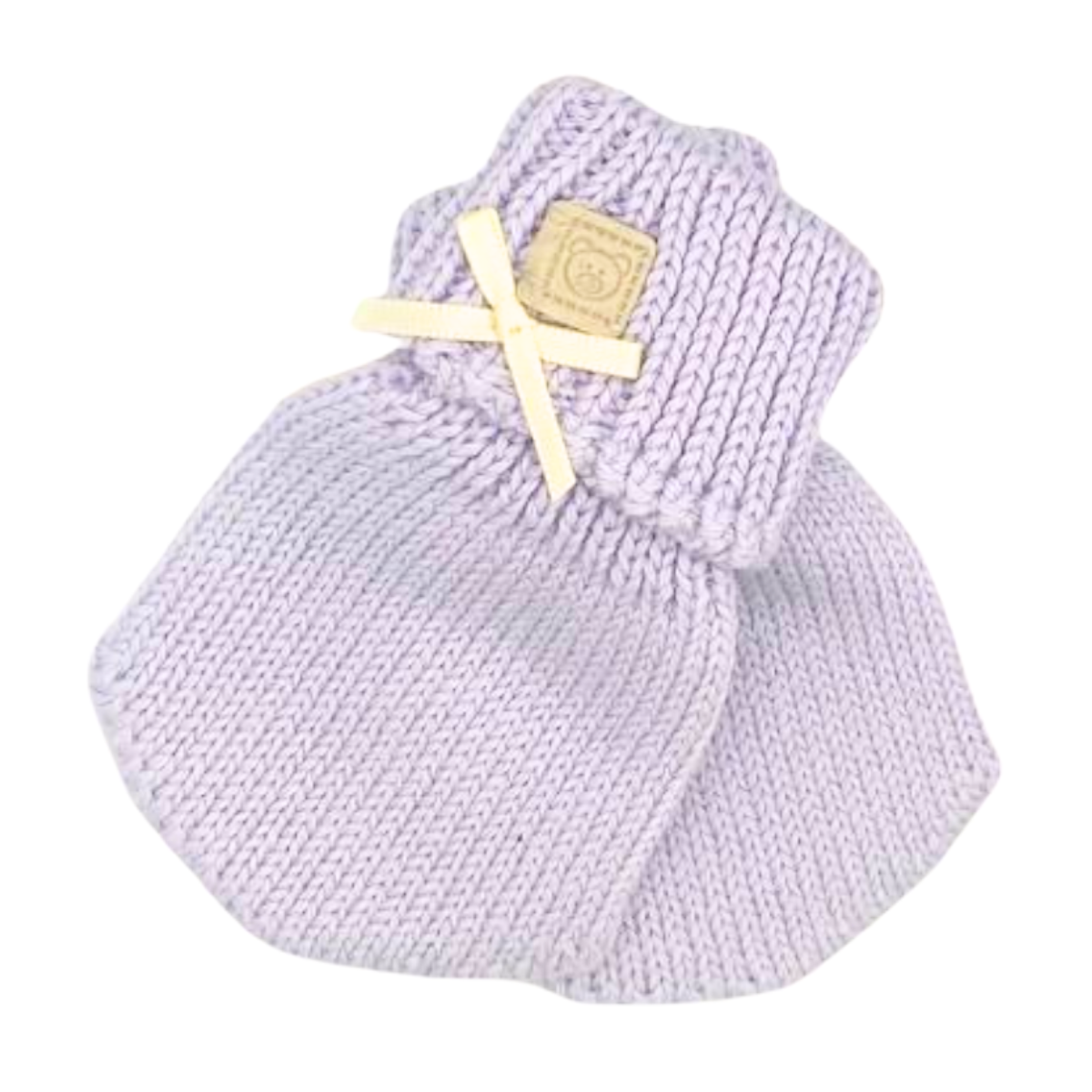 2335 Baby Girls’ Knit Mittens with Bow | 0–12 Months | Spring–Fall | Plus Weather