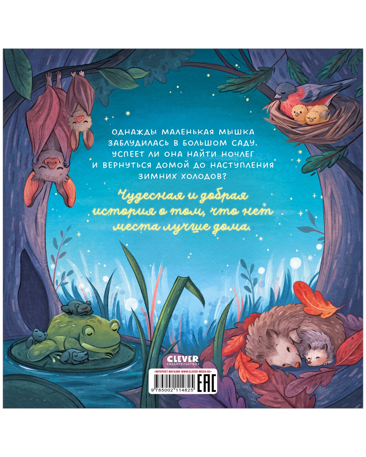 114825 Russian Kids Book “Goodnight, Little Mouse” |Ages 3+ | Sofie Schönwald & Karola Sieverding | Clever Publishing | Picture Book