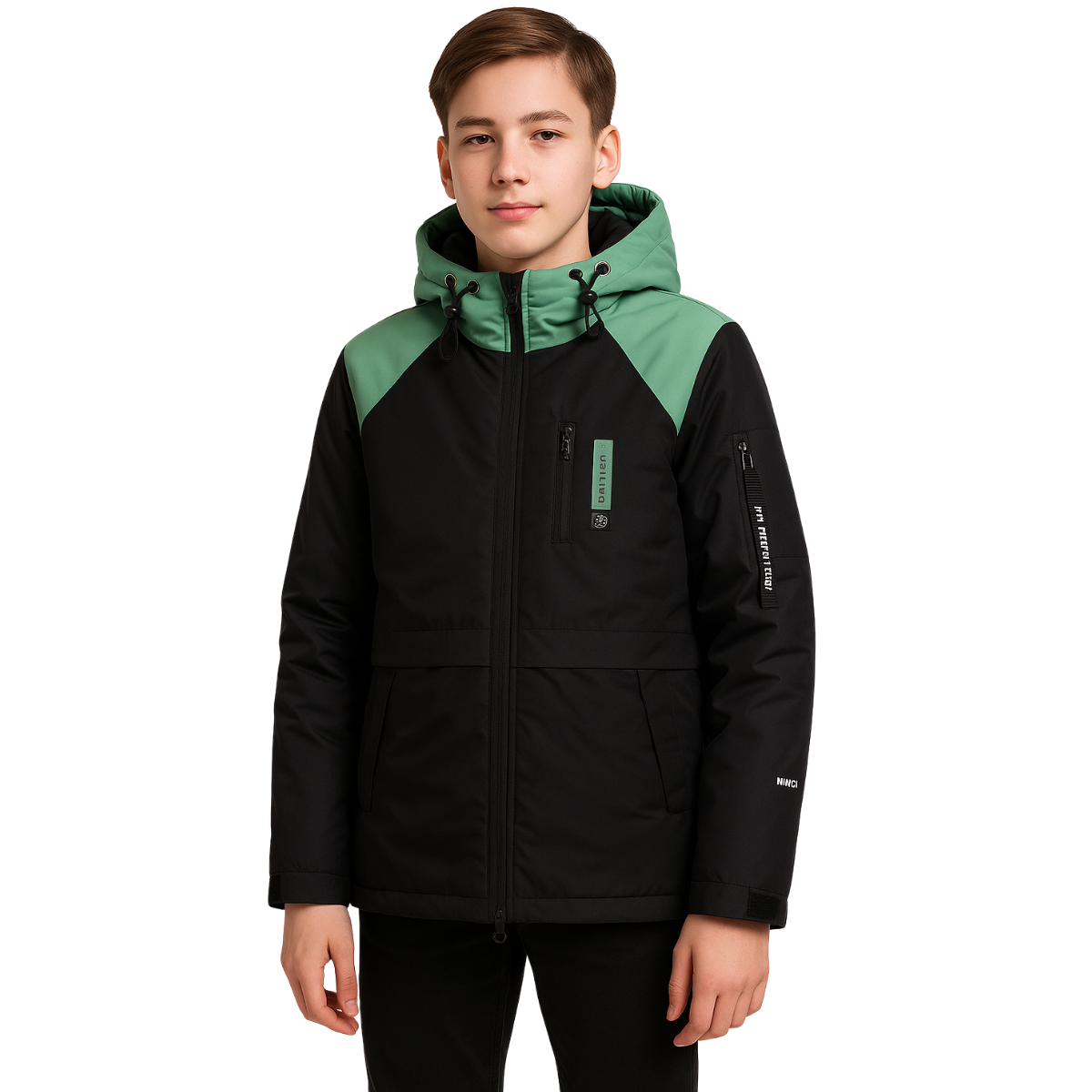 306 Boys’ Mid-Season Hooded Jacket – Sizes 140–164 cm | Ages 5–15
