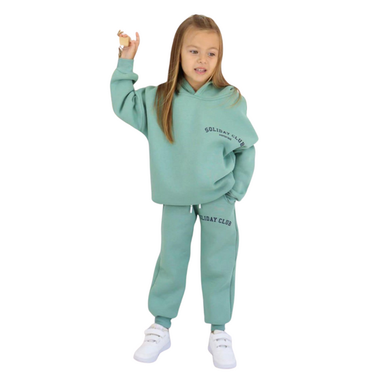 125 Unisex Kids’ Cotton Tracksuit with Fleece Lining | Fall–Winter | 100% Cotton| 4-12 Years (104-146 cm)