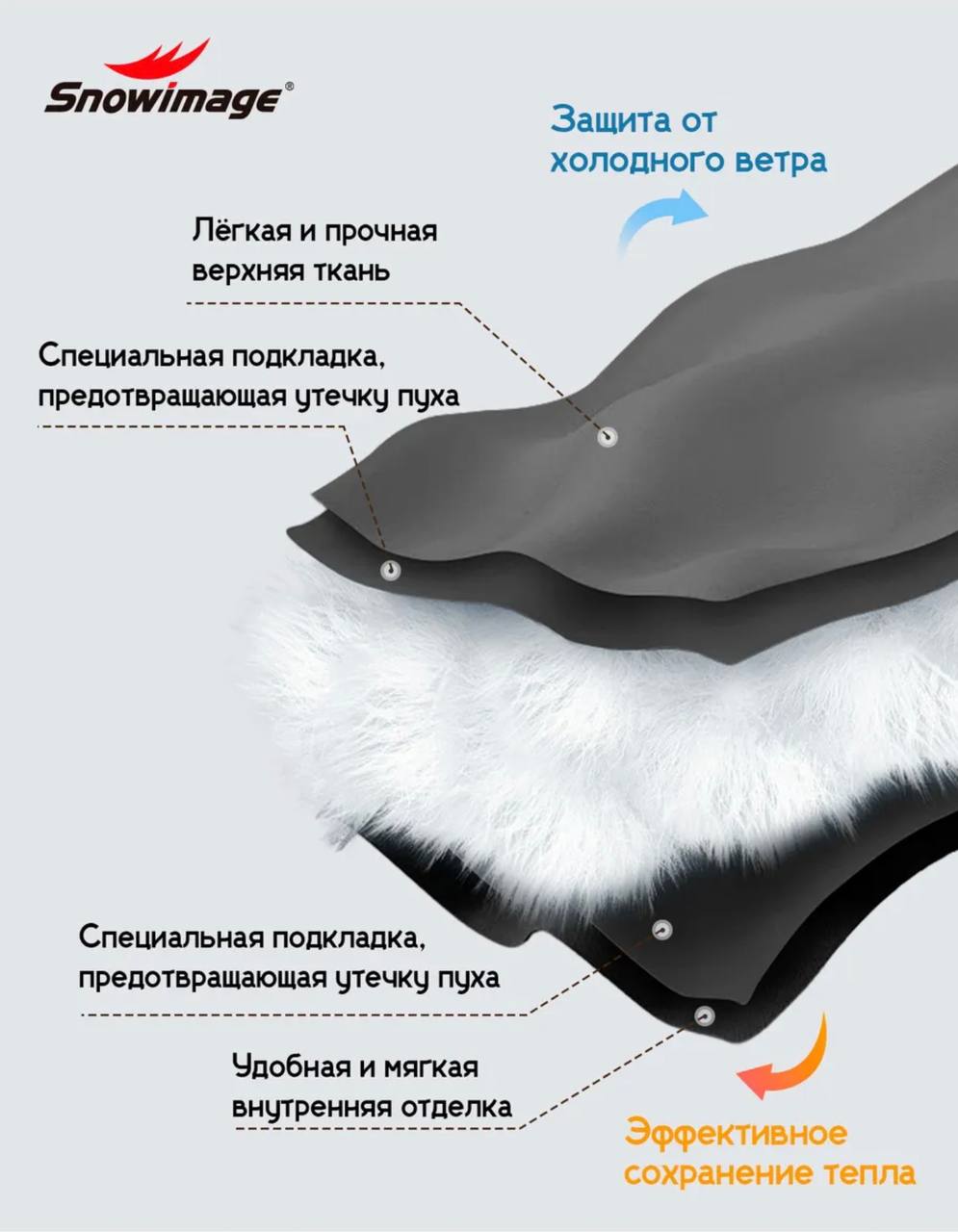 532 Women’s Winter Down Coat Snowimage | Regular Fit | Removable Hood | Up to -25°C