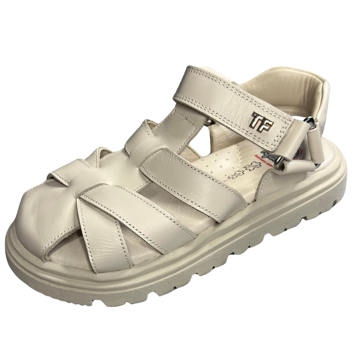 Girls' Open-Heel Closed-Toe Sandals