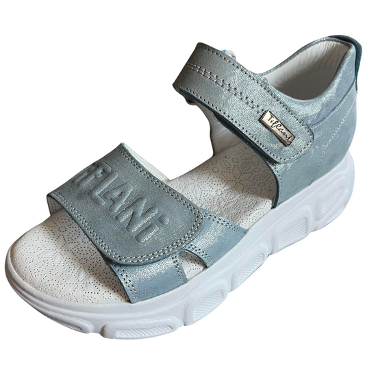 Girls' Open-Toe Closed-Heel Sandals Silver