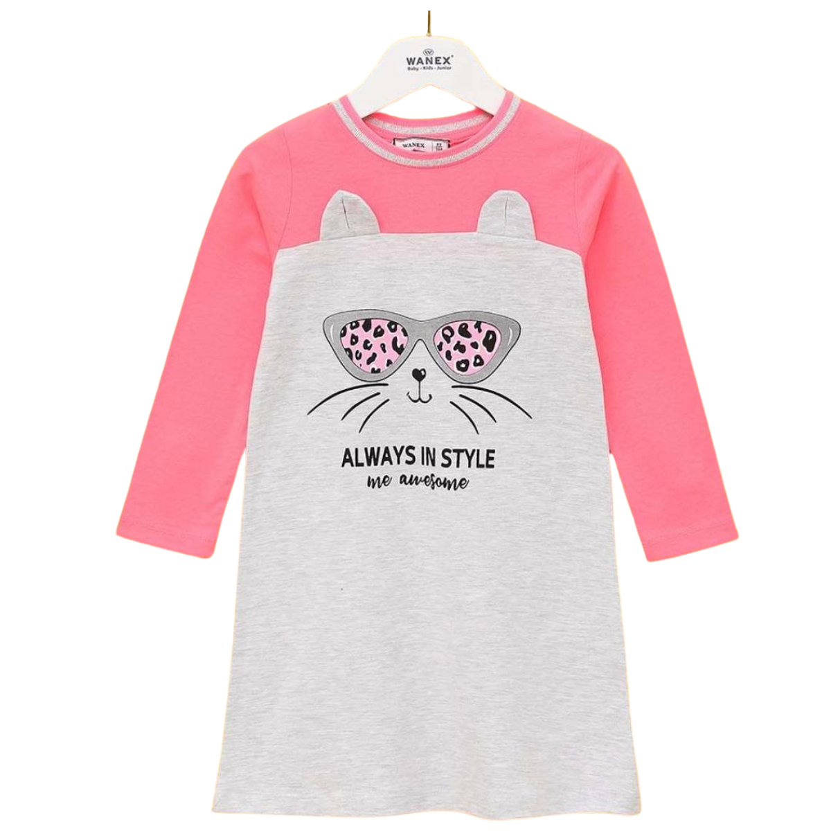 42153 Long-Sleeve Dress for Girls 2-7 years