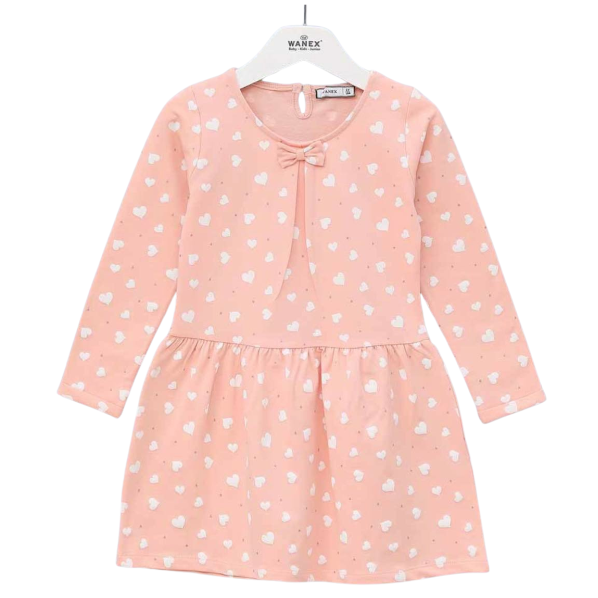 40017 Long-Sleeve Dress for Girls 1-4 years