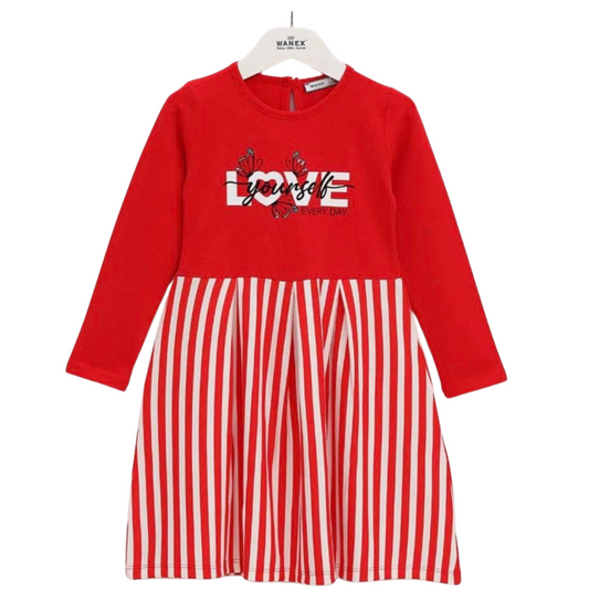 42286 Long-Sleeve Dress for Girls 2-7 years