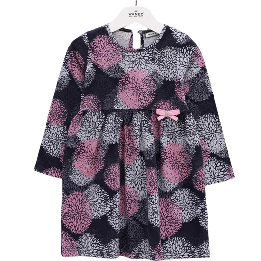 42031 Long-Sleeve Dress for Girls 2-7 years