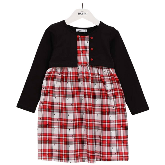 42279 Long-Sleeve Dress for Girls 2-7 years