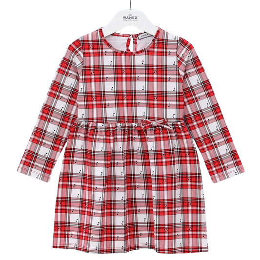 42185 Long-Sleeve Dress for Girls 2-7 years
