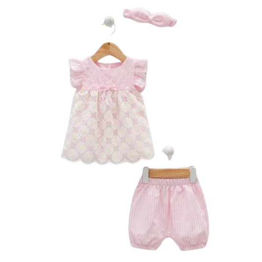 8150 Newborn & Baby Tunic and Shorts Set – 100% Cotton | 3-24 Months