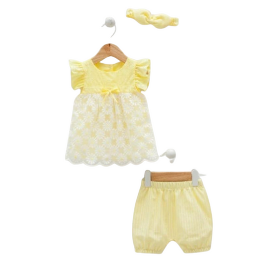8150 Newborn & Baby Tunic and Shorts Set – 100% Cotton | 3-24 Months