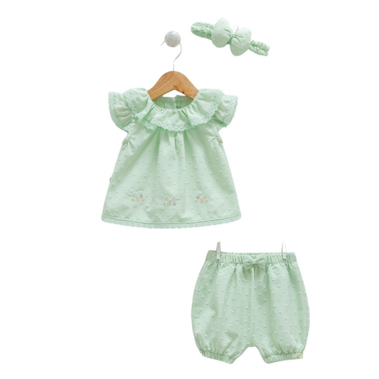 8855 Newborn & Baby Tunic and Shorts Set – 100% Cotton | 0-12 Months