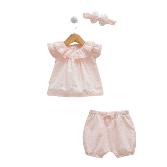 8855 Newborn & Baby Tunic and Shorts Set – 100% Cotton | 0-12 Months