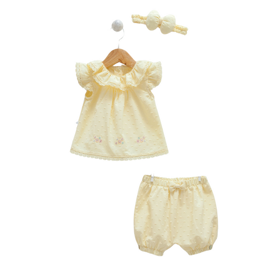 8855 Newborn & Baby Tunic and Shorts Set – 100% Cotton | 0-12 Months