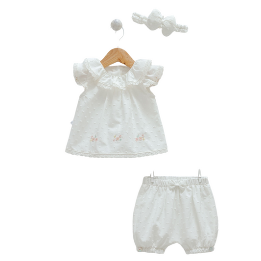 8855 Newborn & Baby Tunic and Shorts Set – 100% Cotton | 0-12 Months