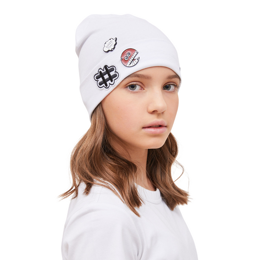 81141 Girls' Cotton Hat - 52-54cm (2.5 - 5 years )