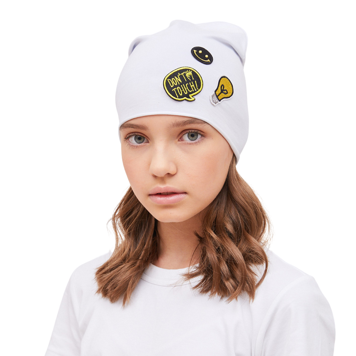 90092 Girls' Cotton Hat – Size 54–56 cm (6–12 Years)
