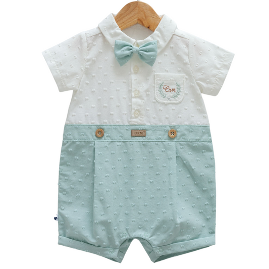 8847 Newborn & Baby Short-Sleeve and Legless Romper – 100% Cotton | 0-12 Months