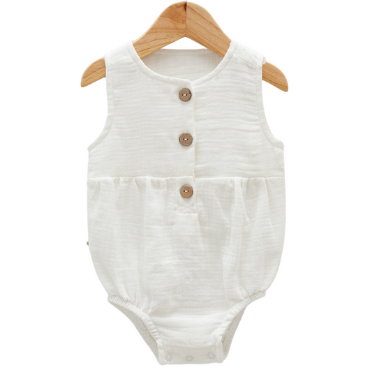 8111 Newborn & Baby Bodysuit – 100% Cotton Muslin | 0-12 Months