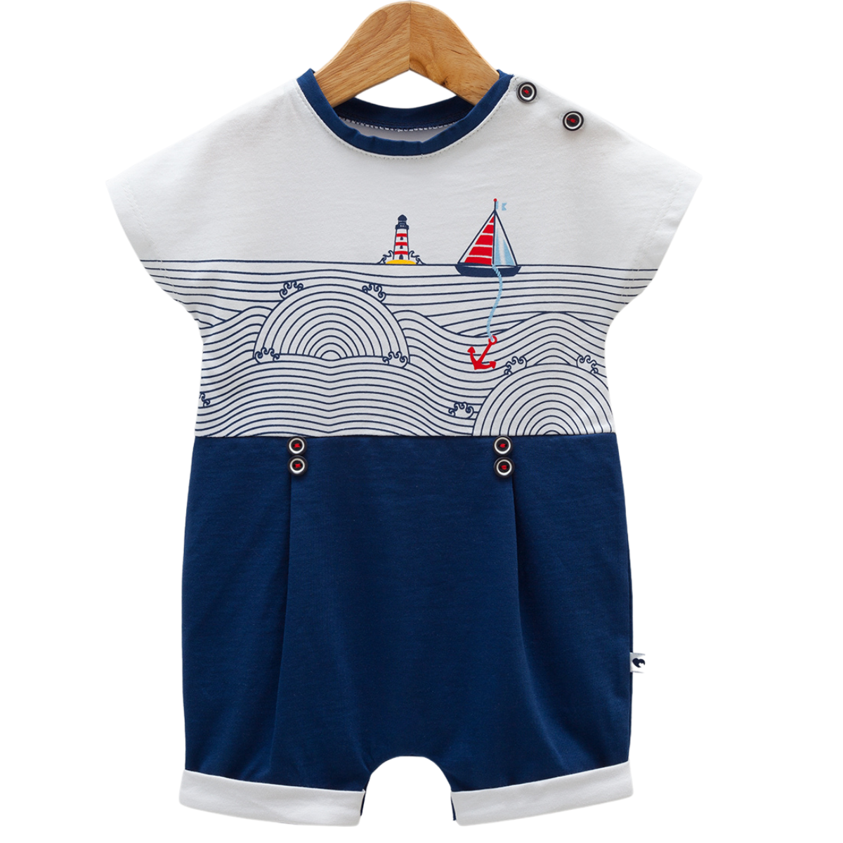 8066 Newborn & Baby Sleeveless and Legless Romper – 100% Cotton | 0-12 Months
