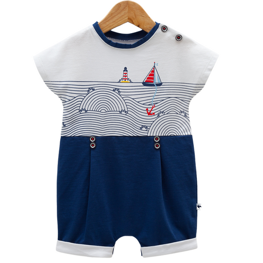 8066 Newborn & Baby Sleeveless and Legless Romper – 100% Cotton | 0-12 Months
