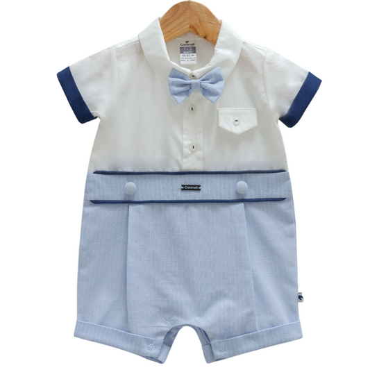8905 Newborn & Baby Short-Sleeve and Legless Romper – 100% Cotton | 0-12 Months