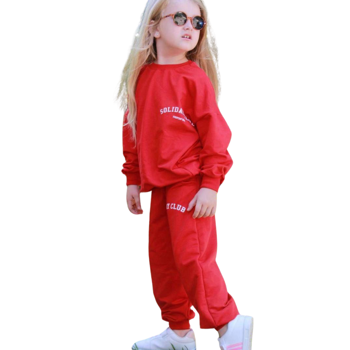 098 Unisex Tracksuit Lightweight Cotton - Oversized Sweatshirt & Regular Fit Pants | 4-12 Years (104-146 cm)