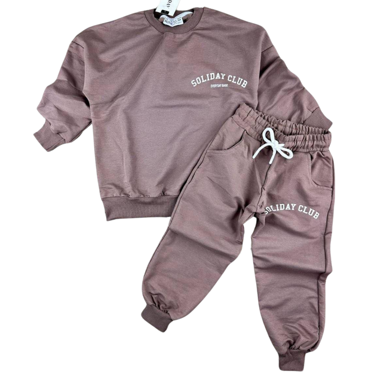 098 Unisex Tracksuit Lightweight Cotton - Oversized Sweatshirt & Regular Fit Pants | 4-12 Years (104-146 cm)