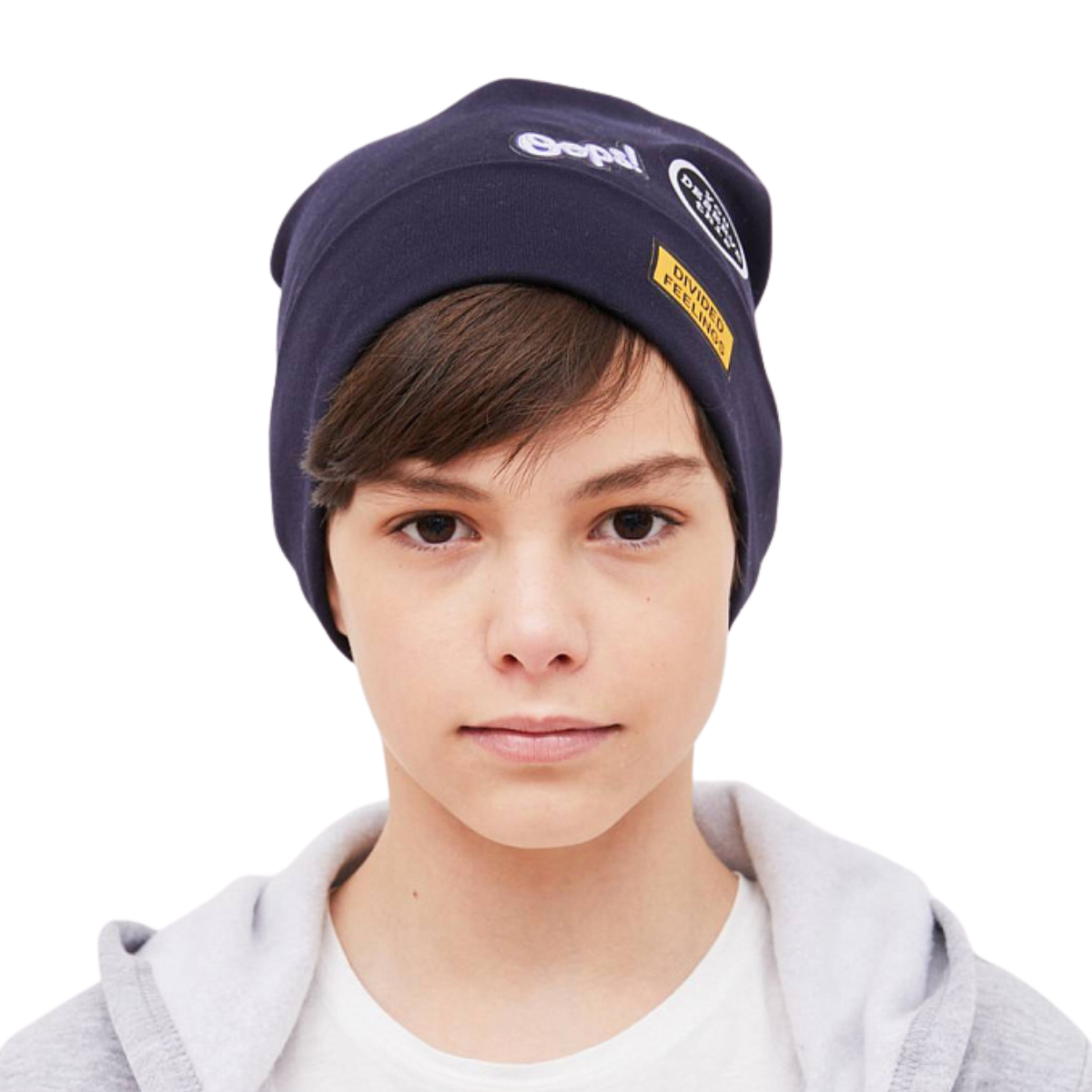 90171 Boys' Cotton Beanie Hat with Cuff | Sizes 48–56 cm | Ages 9 Months to 12 Years | Stylish Slouchy Cap for Spring &amp; Fall