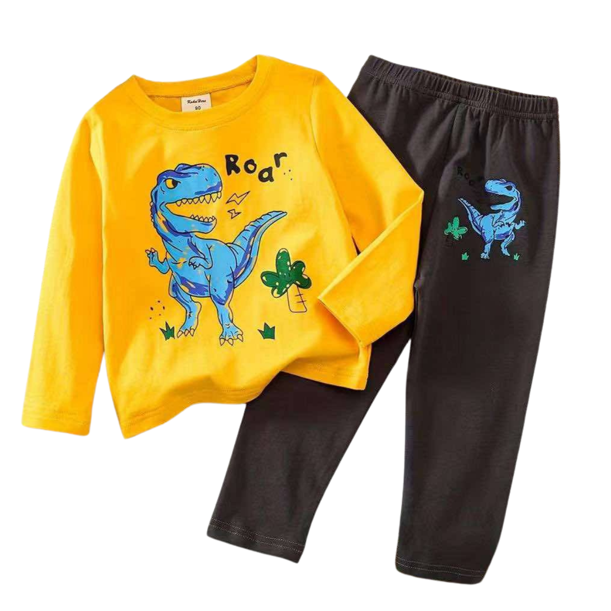 Boys' Mid-Season Cotton Pajama Set – Long Sleeve Top & Pants Sleepwear | Sizes 90–130 cm