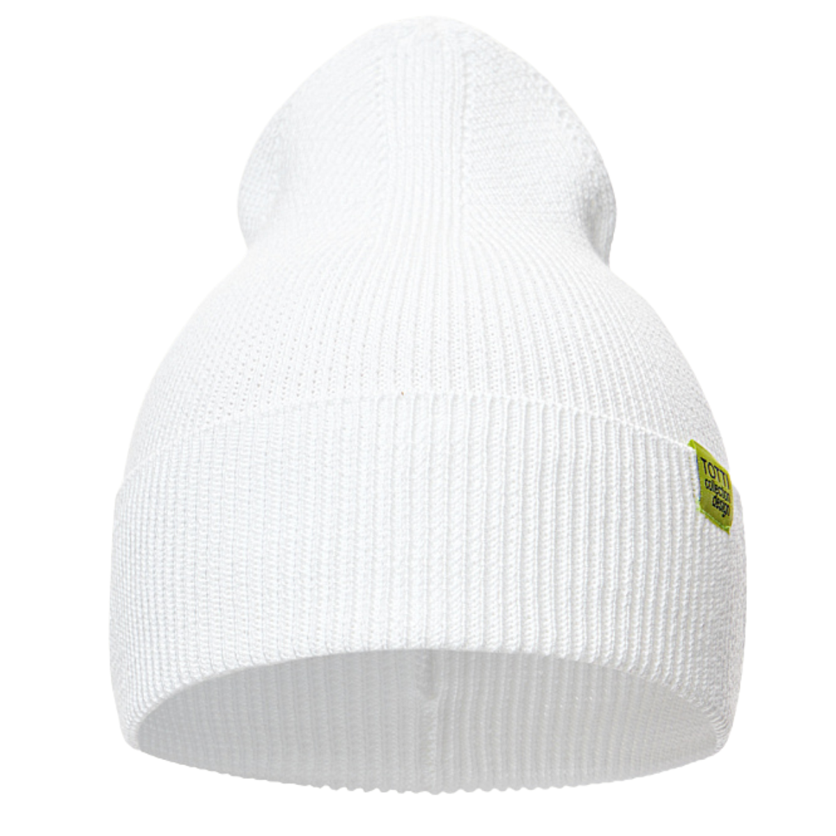 11154 Unisex Cotton Knit Beanie – Minimalist Patch Design | 100% Cotton Inside & Out | Ages 3-5Y (52–54) | Lightweight Spring/Fall Hat Without Ties
