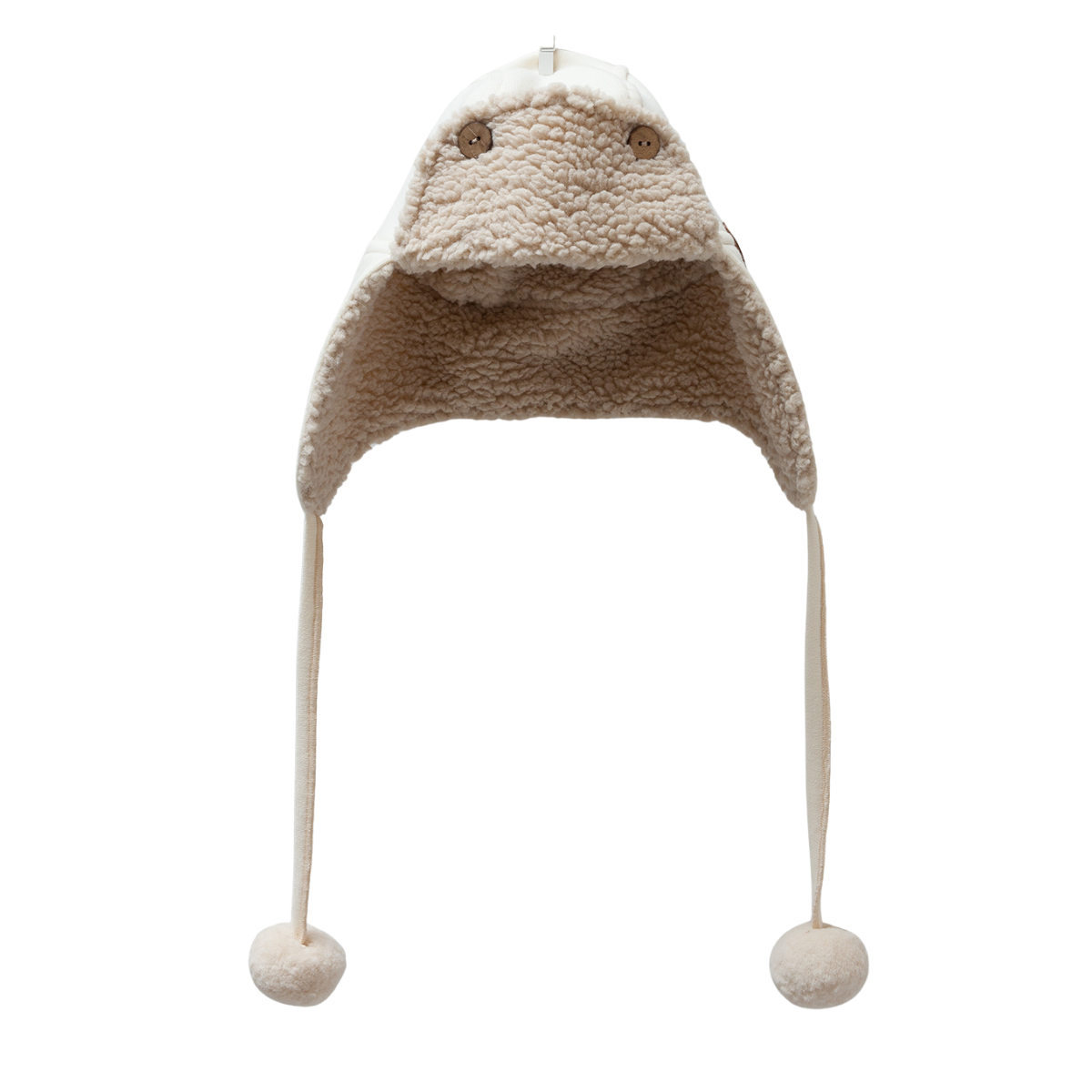 8235 Baby Boys’ Cotton Trapper Hat – 100% Cotton Outer + Soft Fleece Lining | Ages 3–18M | Lightweight Earflap Hat for Spring/Fall