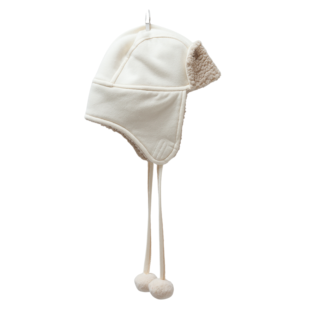 8235 Baby Boys’ Cotton Trapper Hat – 100% Cotton Outer + Soft Fleece Lining | Ages 3–18M | Lightweight Earflap Hat for Spring/Fall