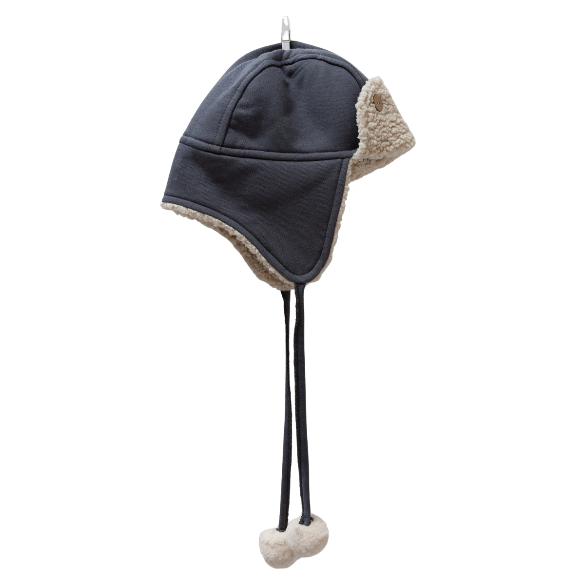 8235 Baby Boys’ Cotton Trapper Hat – 100% Cotton Outer + Soft Fleece Lining | Ages 3–18M | Lightweight Earflap Hat for Spring/Fall