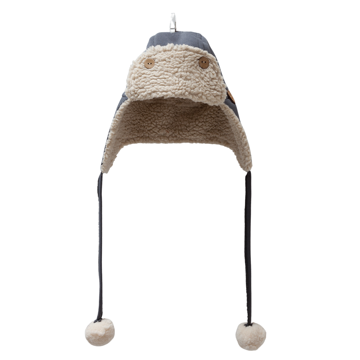 8235 Baby Boys’ Cotton Trapper Hat – 100% Cotton Outer + Soft Fleece Lining | Ages 3–18M | Lightweight Earflap Hat for Spring/Fall