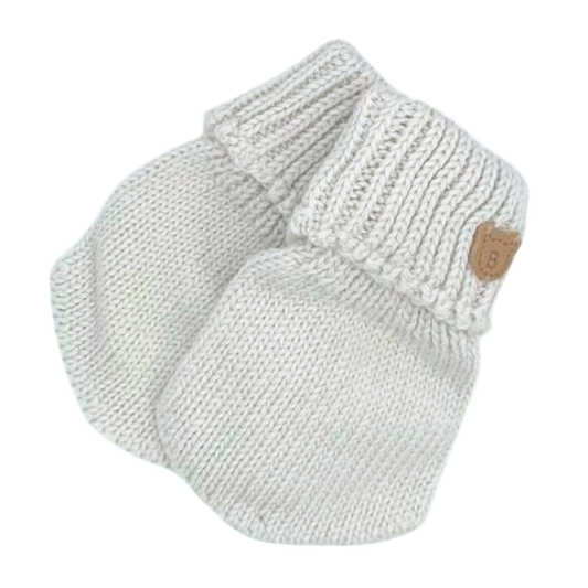 2335 Baby Knit Mittens – Unisex Bear Design | 0–12 Months | Spring–Fall | Plus Weather