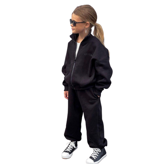 124 Unisex Kids’ Cotton Tracksuit with Fleece Lining | Fall–Winter | 100% Cotton| 4-12 Years (104-146 cm)