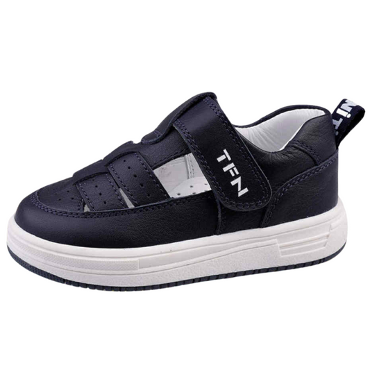 25401 Summer Anatomical Sneakers-Sandals for Boys – Perfect for Daycare & First School Shoes | Tiflani | Leather | Sizes 21–30 | Made in Turkey