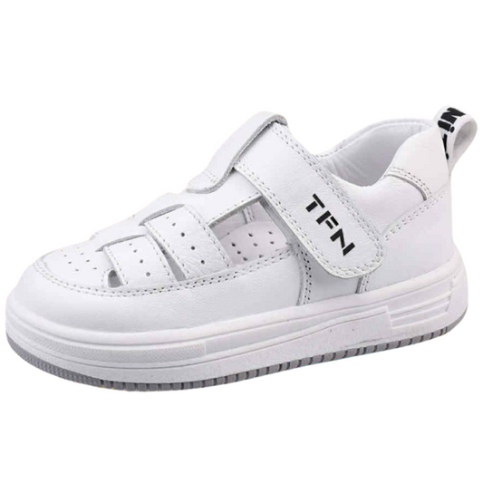 25401 Summer Anatomical Sneakers-Sandals for Boys – Perfect for Daycare & First School Shoes | Tiflani | Leather | Sizes 21–30 | Made in Turkey