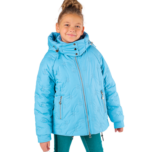 234 Girls’ Mid-Season Jacket with Hood | Ages 5–10 | Sizes 116–140 cm
