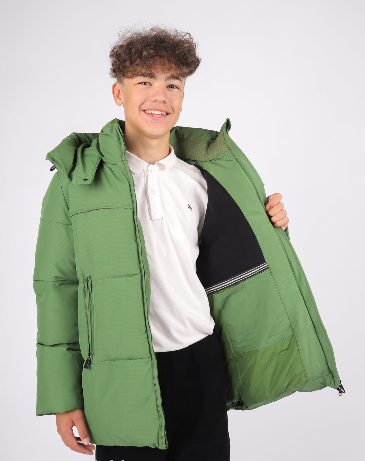 Anernuo Boys’ Winter Jacket with Natural Fur Hood | Sizes 116–170 (5–16 Years) | Thinsulate Insulation | Fleece Lining | Up to –35 °C